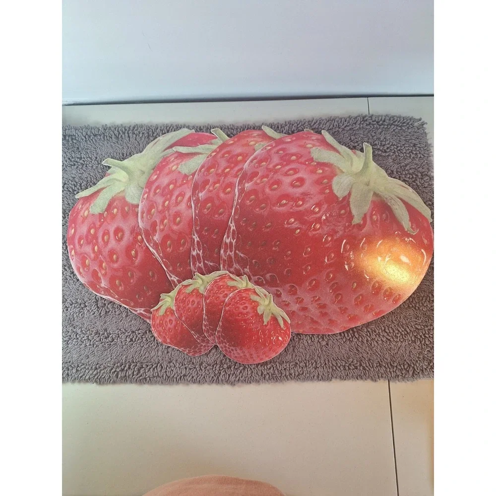 Pimpernel Placements & Coasters Strawberry Made In‎ England Durable Vinyl